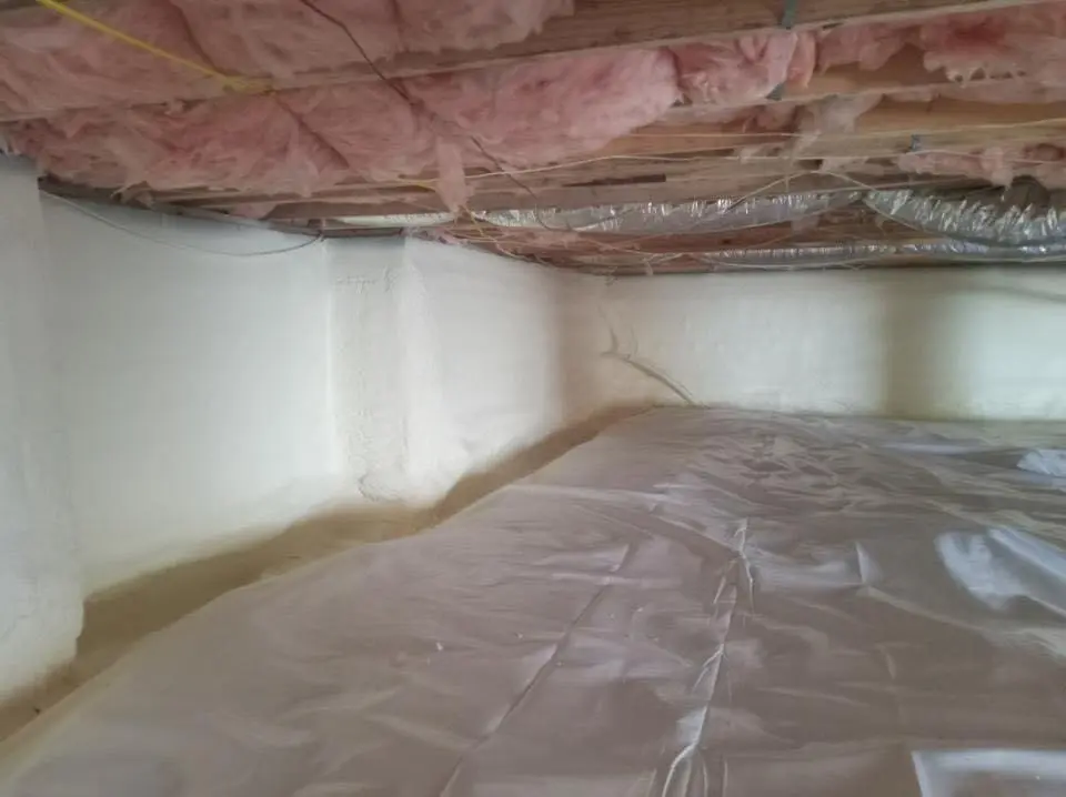 Crawl space encapsulation with closed-cell spray foam for Spray Foam Roofing Repair in Tulare